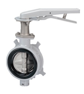 ｱﾙﾐ製 ﾚﾊﾞｰ式 ﾊﾞﾀﾌﾗｲ弁(ﾛﾝｸﾞﾈｯｸ)          10BJUE