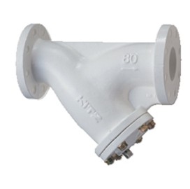 鋳鉄製ﾅｲﾛﾝﾗｲﾆﾝｸﾞ ﾌﾗﾝｼﾞ型 Y形ｽﾄﾚｰﾅ       10FCYN