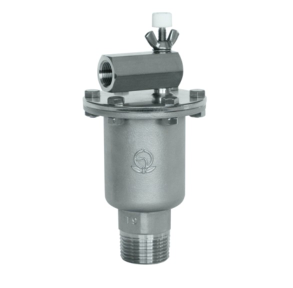 ｽﾃﾝﾚｽ製 ｽﾄﾚｰﾅ内臓 ﾁｭｰﾌﾞ継手付 空気抜弁  AF9-DT