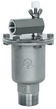 ｽﾃﾝﾚｽ製 ｽﾄﾚｰﾅ内蔵 高温用 空気抜弁       AF9H-D