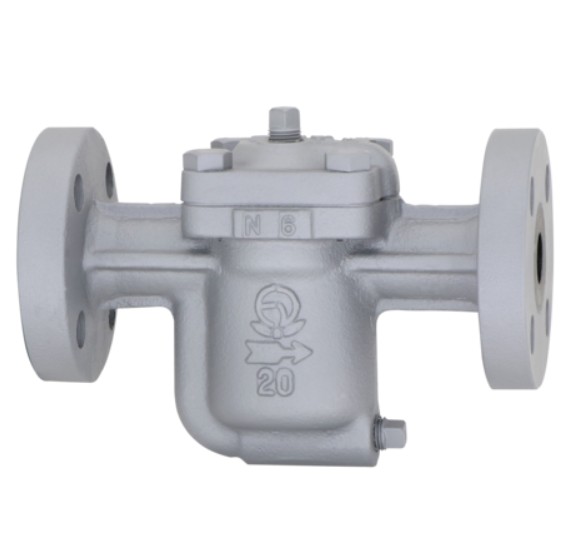 ﾀﾞｸﾀｲﾙ製 ﾌﾗﾝｼﾞ型 ﾊﾞｹｯﾄ式ｽﾁｰﾑﾄﾗｯﾌﾟ       AK5F-MS