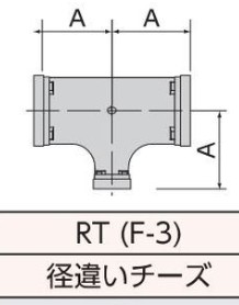 ﾄｯﾌﾟｼﾞｮｲﾝﾄ 防錆塗装 径違いﾁｰｽﾞ          F-3