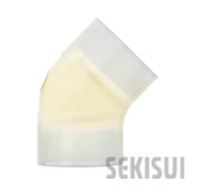 透明ACﾄﾞﾚﾝ継手 45ﾟｴﾙﾎﾞ