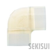 透明ACﾄﾞﾚﾝ継手 90ﾟｴﾙﾎﾞ