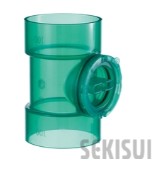 透明耐火DV継手 ｺﾝﾊﾟｸﾄ掃除口継手
