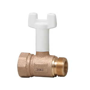 青銅製 ﾃｰﾊﾟｰめねじX平行おねじ ﾎﾞｰﾙ弁    YBS2