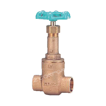 鉛ﾌﾘｰｷｰﾊﾟﾛｲ製 銅管接続用 ｹﾞｰﾄ弁         CMN