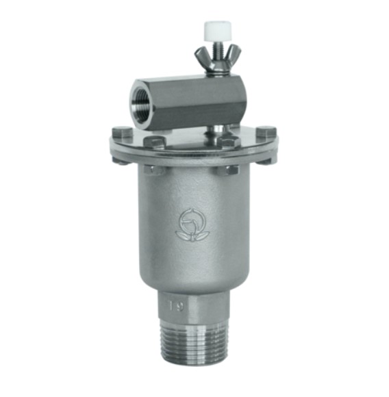 ｽﾃﾝﾚｽ製 ｽﾄﾚｰﾅ内蔵 空気抜弁              AF9-DL