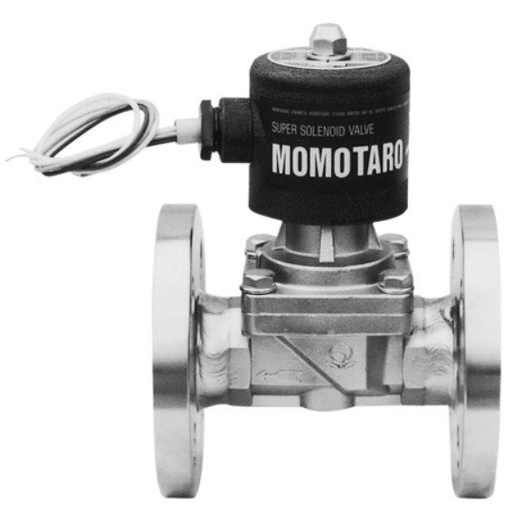 SCS製 ﾌﾗﾝｼﾞ型 ﾋﾟｽﾄﾝ式 電磁弁(通電開)    PF-16V