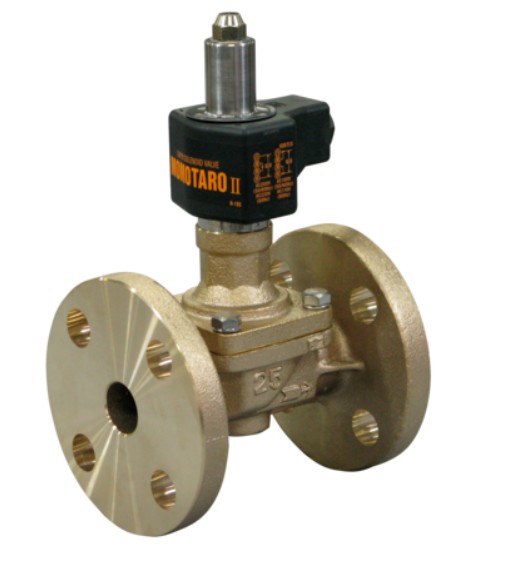 CAC製 ﾌﾗﾝｼﾞ型 ﾋﾟｽﾄﾝ式 電磁弁(通電閉)    PF22C-W