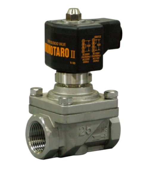 CAC製 ねじ込み ﾋﾟｽﾄﾝ式 電磁弁(通電開)   PS25-V