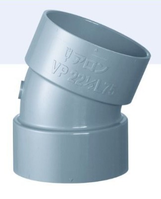 CU継手 VP管用22 1/2°ｴﾙﾎﾞ               VP 22 1/2L