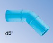 ｴｽﾛﾊｲﾊﾟｰAW HP継手 45ﾟｼｮｰﾄﾍﾞﾝﾄﾞ          T4L75