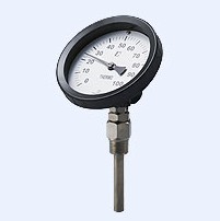 ﾊﾞｲﾒﾀﾙ R型45ﾟ傾斜 温度計(保護管付)