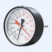 水高計 T形 温度範囲0-130℃ 感温部60mm