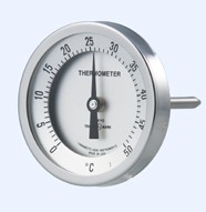 ALL SUSﾊﾞｲﾒﾀﾙT形ｱﾝｸﾞﾙ 温度計(屋内外兼用)